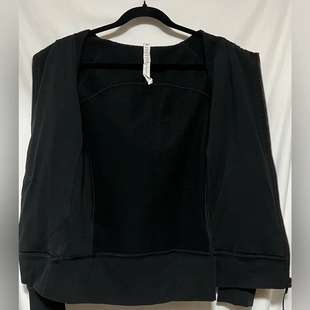 Lululemon Scuba Hoodie Light Cotton Fleece Black Cozy Yoga Post Workout Winter